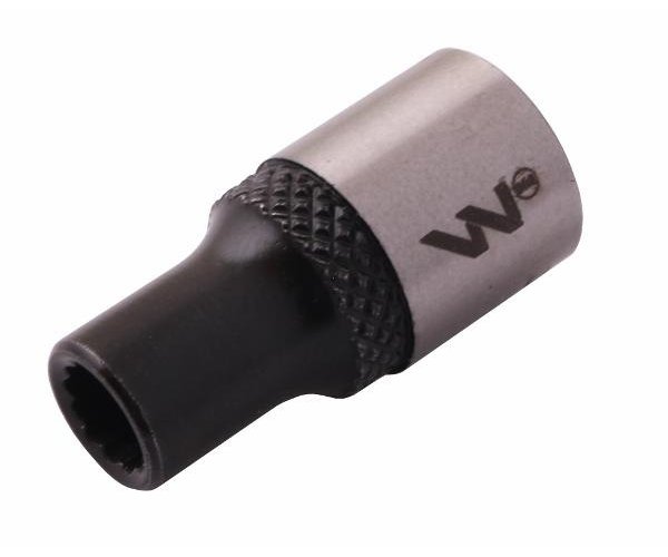 Nasadka dwunastokątna 1/4". 5 mm. CrV50BV30. DIN 3124. Waryński