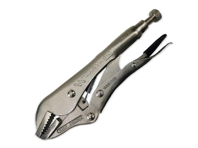 Szczypce zaciskowe Morsa ze stali CrMo 7" proste szczęki Waryński