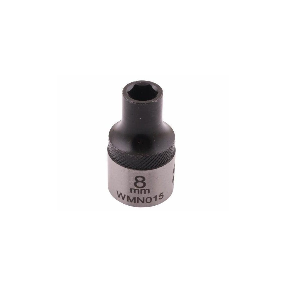 Nasadka sześciokątna 1/2". 8 mm. CrV50BV30. DIN 3124. Waryński