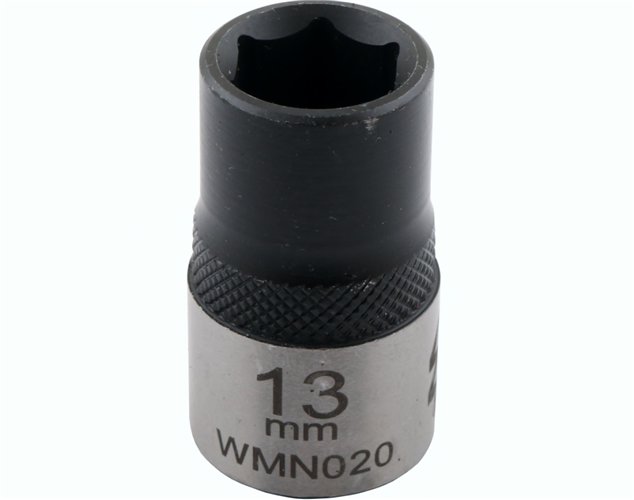 Nasadka sześciokątna 1/2". 13 mm. CrV50BV30. DIN 3124. Waryński