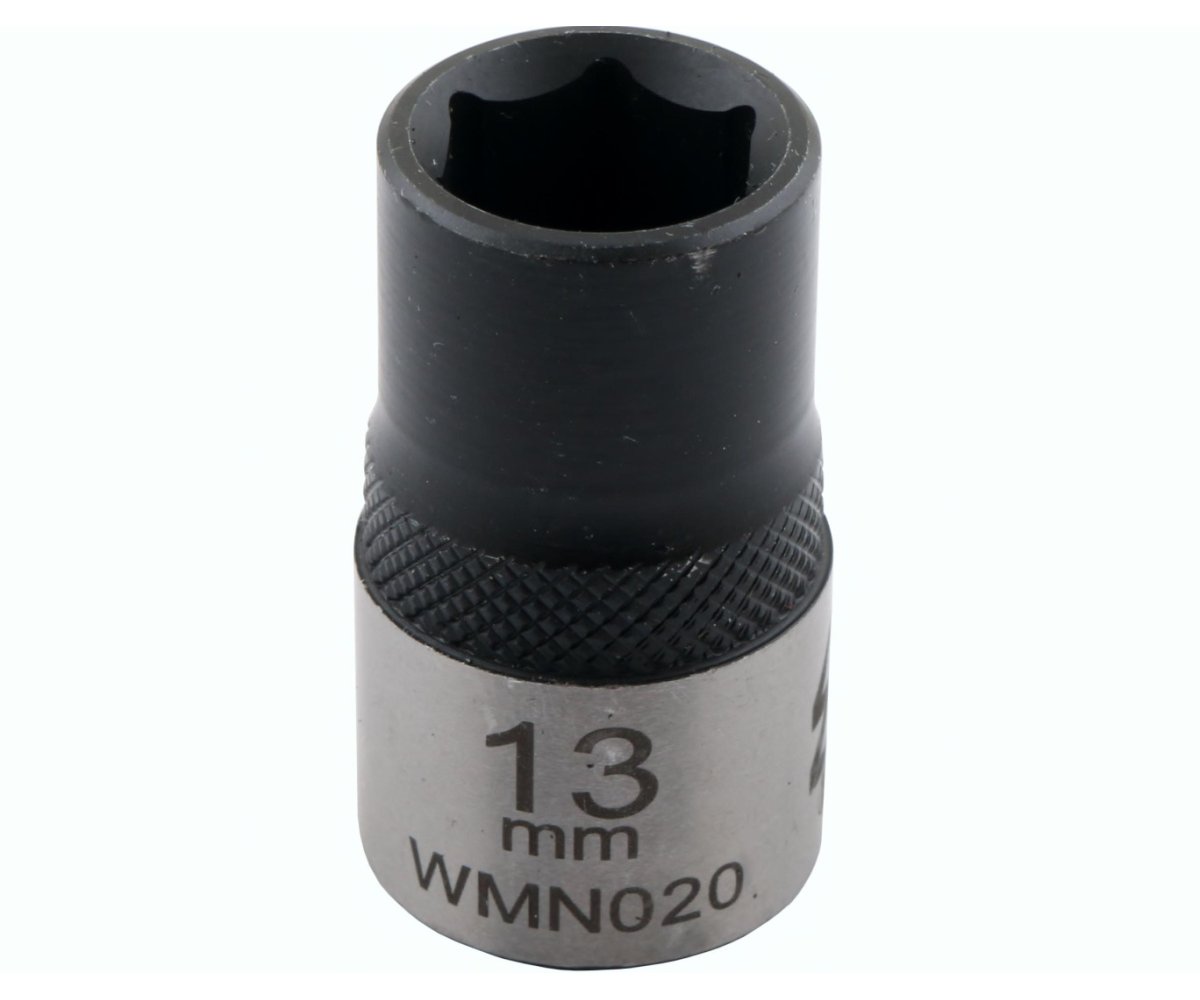 Nasadka sześciokątna 1/2". 13 mm. CrV50BV30. DIN 3124. Waryński