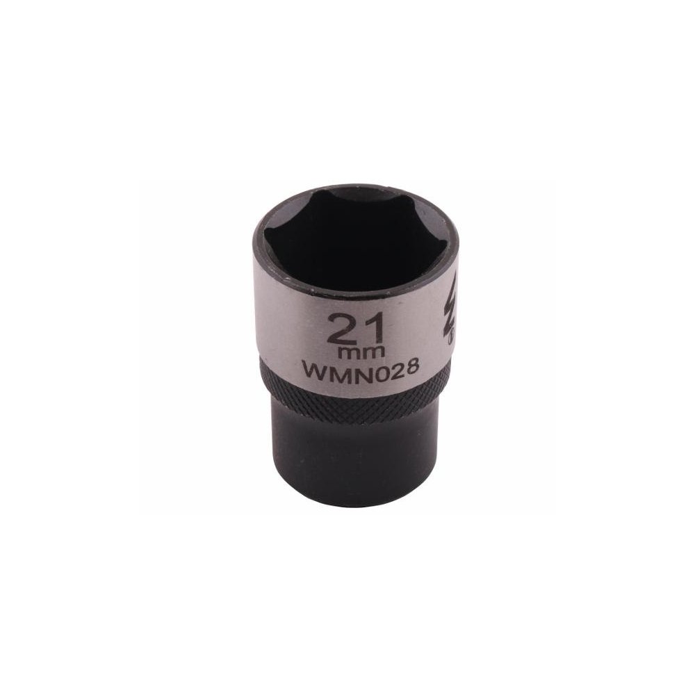 Nasadka sześciokątna 1/2". 21 mm. CrV50BV30. DIN 3124. Waryński