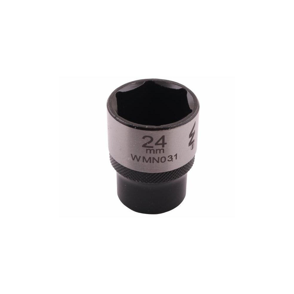 Nasadka sześciokątna 1/2". 24 mm. CrV50BV30. DIN 3124. Waryński