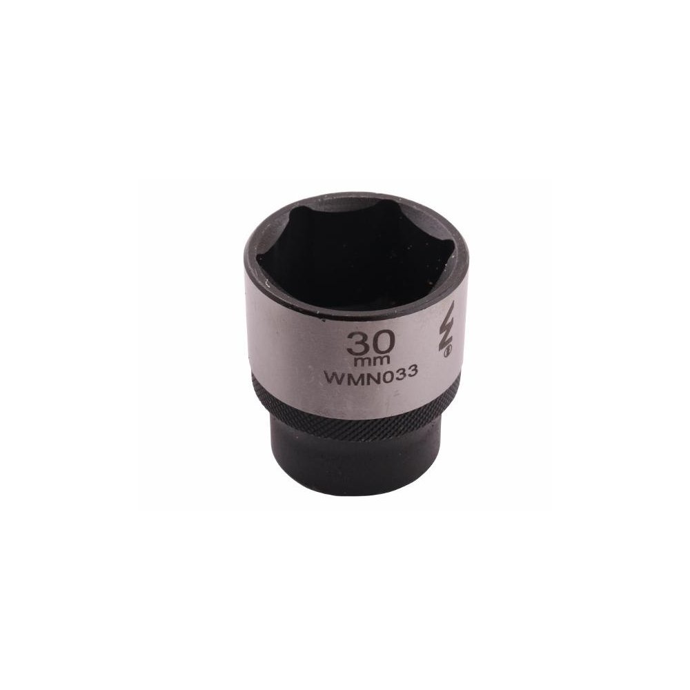 Nasadka sześciokątna 1/2". 30 mm. CrV50BV30. DIN 3124. Waryński