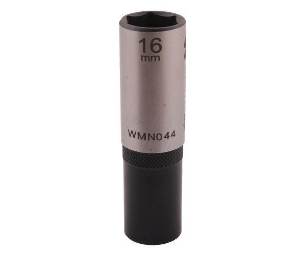 Nasadka sześciokątna 1/2". 16 mm. długa. CrV50BV30. DIN 3124. Waryński