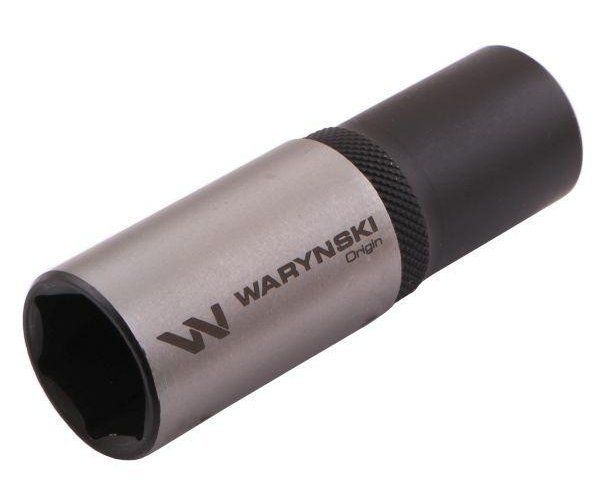 Nasadka sześciokątna 1/2". 17 mm. długa. CrV50BV30. DIN 3124. Waryński