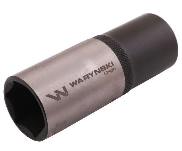 Nasadka sześciokątna 1/2". 21 mm. długa. CrV50BV30. DIN 3124. Waryński