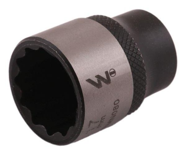 Nasadka dwunastokątna 3/8". 17 mm. CrV50BV30. DIN 3124. Waryński