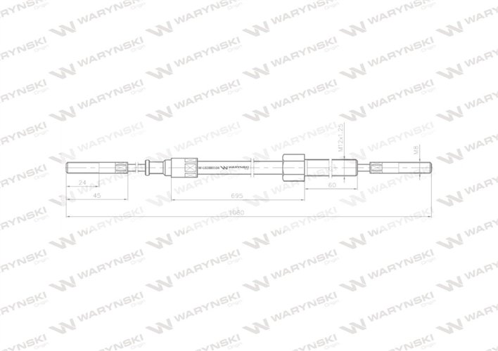 Linka - Hamulec L-1060mm 70112905 ZETOR Waryński