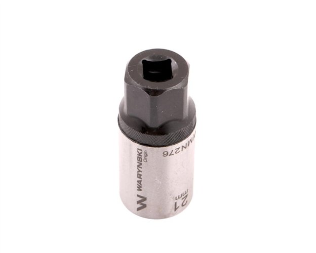 Nasadka do świec 3/8". 21 mm. CrV50BV30. DIN 3124. Waryński