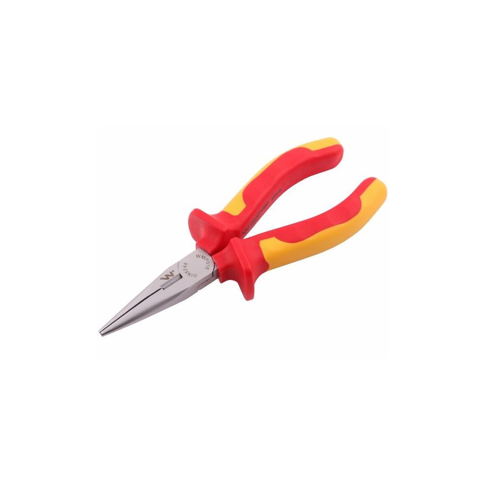 Szczypce izolowane, wydłużone proste 160 mm. VDE. Waryński