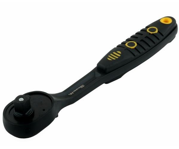 Grzechotka 3/8". 72 T. odgięta. Waryński