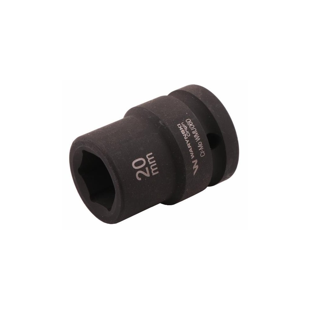 Nasadka udarowa sześciokątna 3/4". 20 mm. CrMo. DIN 3129. Waryński