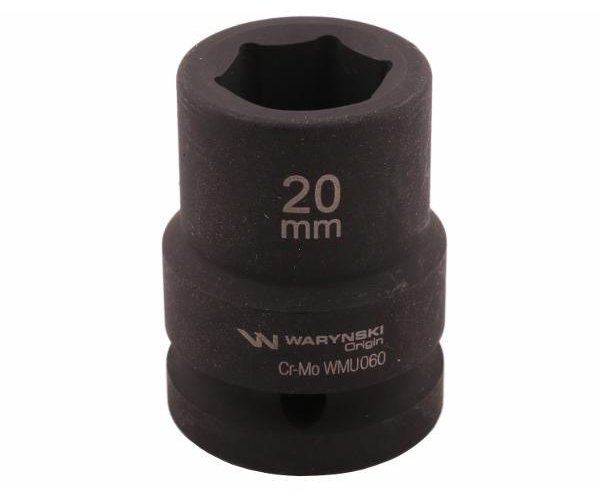 Nasadka udarowa sześciokątna 3/4". 20 mm. CrMo. DIN 3129. Waryński