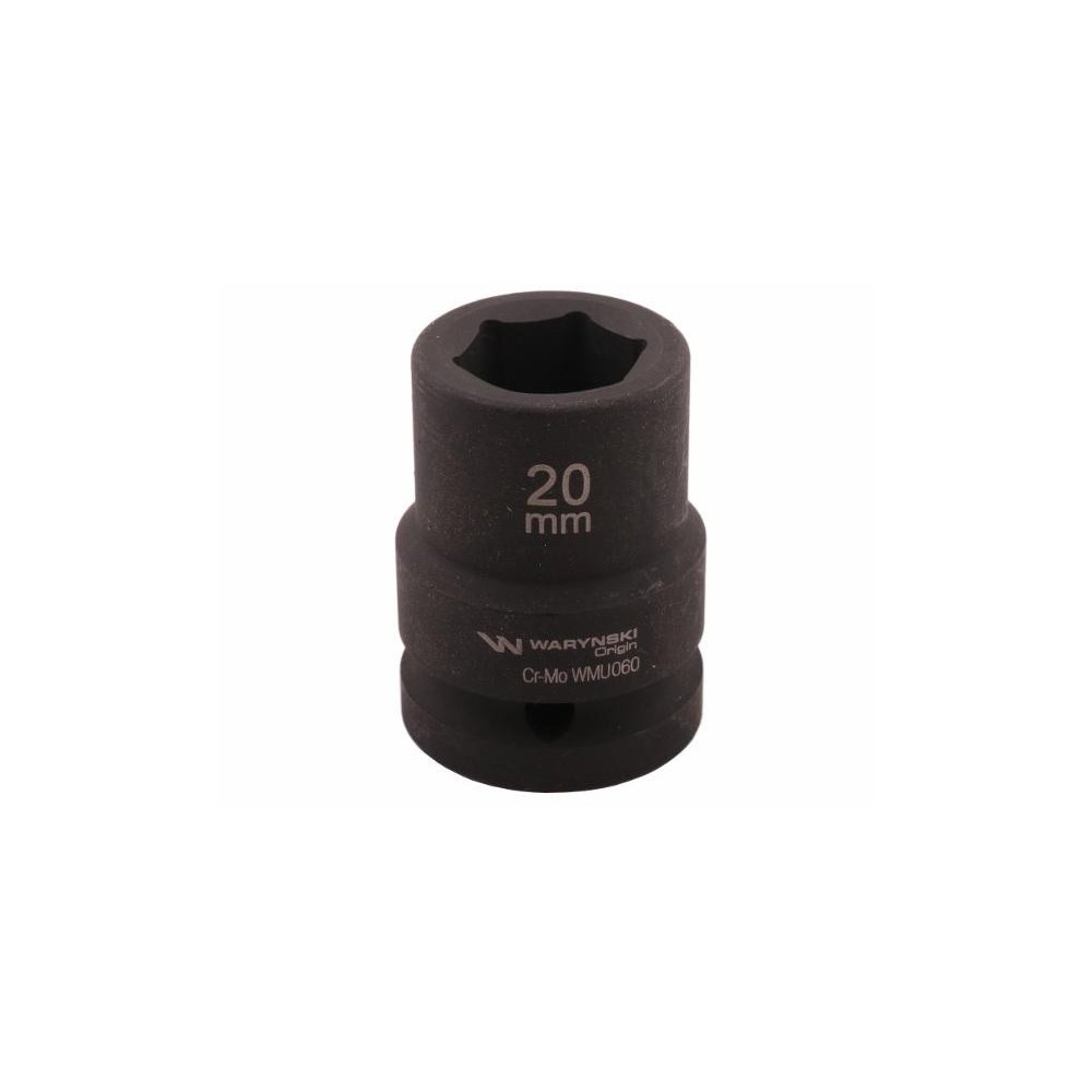 Nasadka udarowa sześciokątna 3/4". 20 mm. CrMo. DIN 3129. Waryński