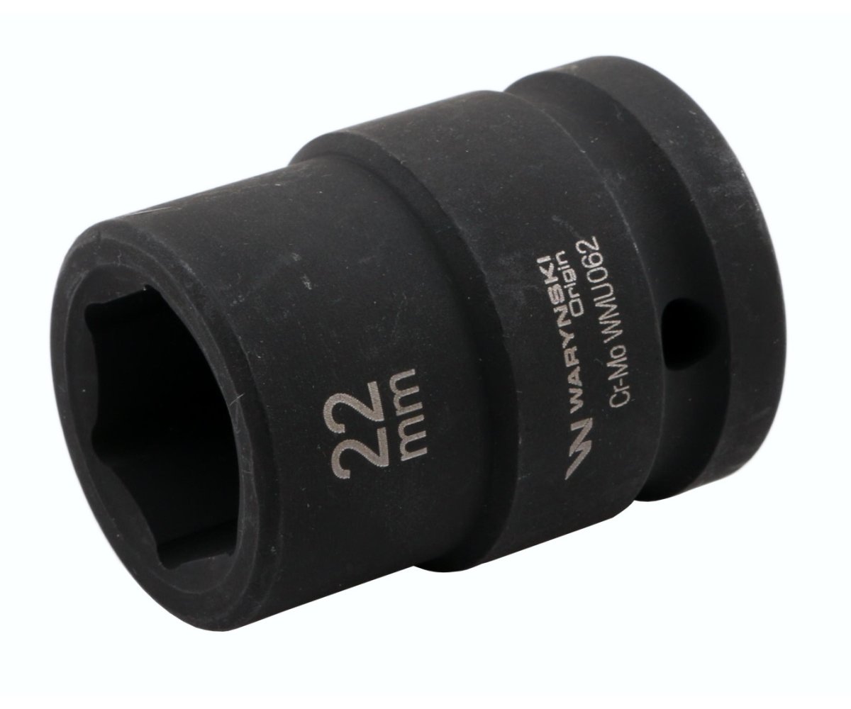 Nasadka udarowa sześciokątna 3/4". 22 mm. CrMo. DIN 3129. Waryński