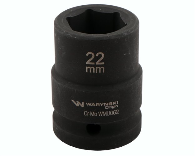 Nasadka udarowa sześciokątna 3/4". 22 mm. CrMo. DIN 3129. Waryński