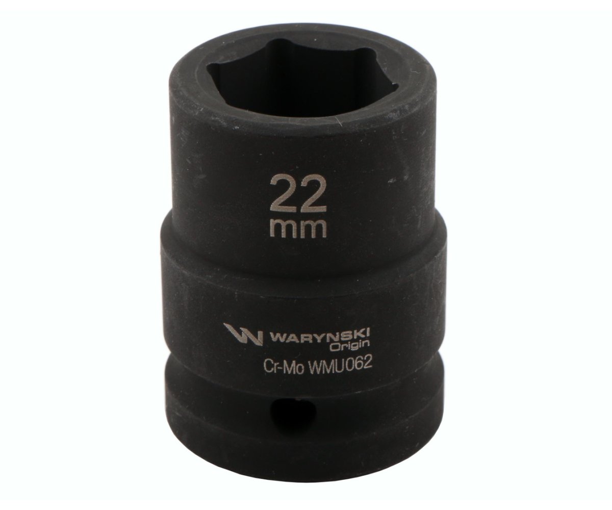 Nasadka udarowa sześciokątna 3/4". 22 mm. CrMo. DIN 3129. Waryński