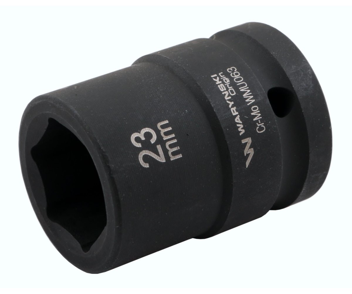 Nasadka udarowa sześciokątna 3/4". 23 mm. CrMo. DIN 3129. Waryński