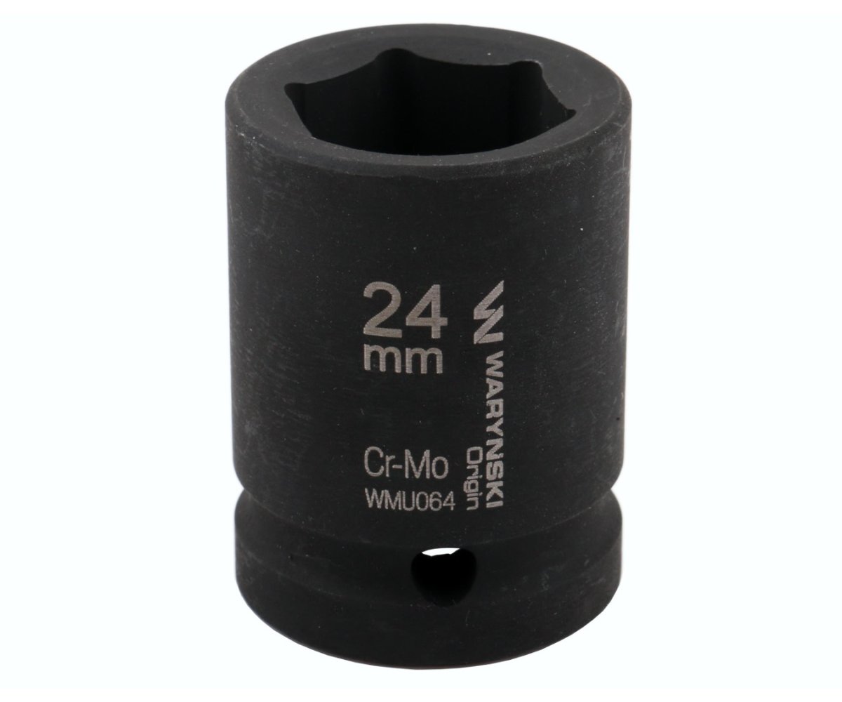 Nasadka udarowa sześciokątna 3/4". 24 mm. CrMo. DIN 3129. Waryński