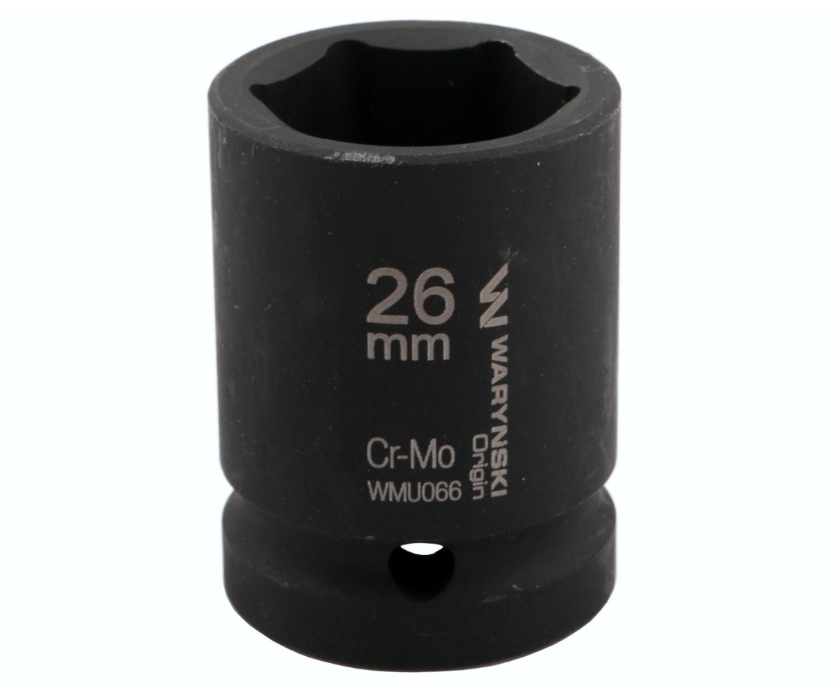 Nasadka udarowa sześciokątna 3/4". 26 mm. CrMo. DIN 3129. Waryński