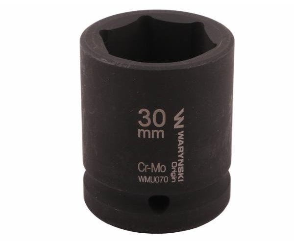Nasadka udarowa sześciokątna 3/4". 30 mm. CrMo. DIN 3129. Waryński