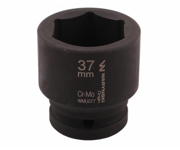 Nasadka udarowa sześciokątna 3/4". 37 mm. CrMo. DIN 3129. Waryński