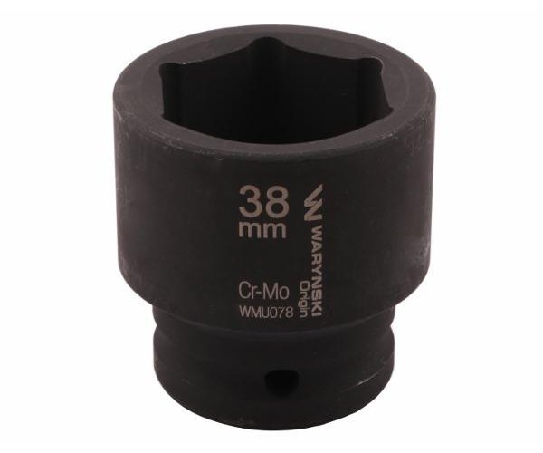 Nasadka udarowa sześciokątna 3/4". 38 mm. CrMo. DIN 3129. Waryński