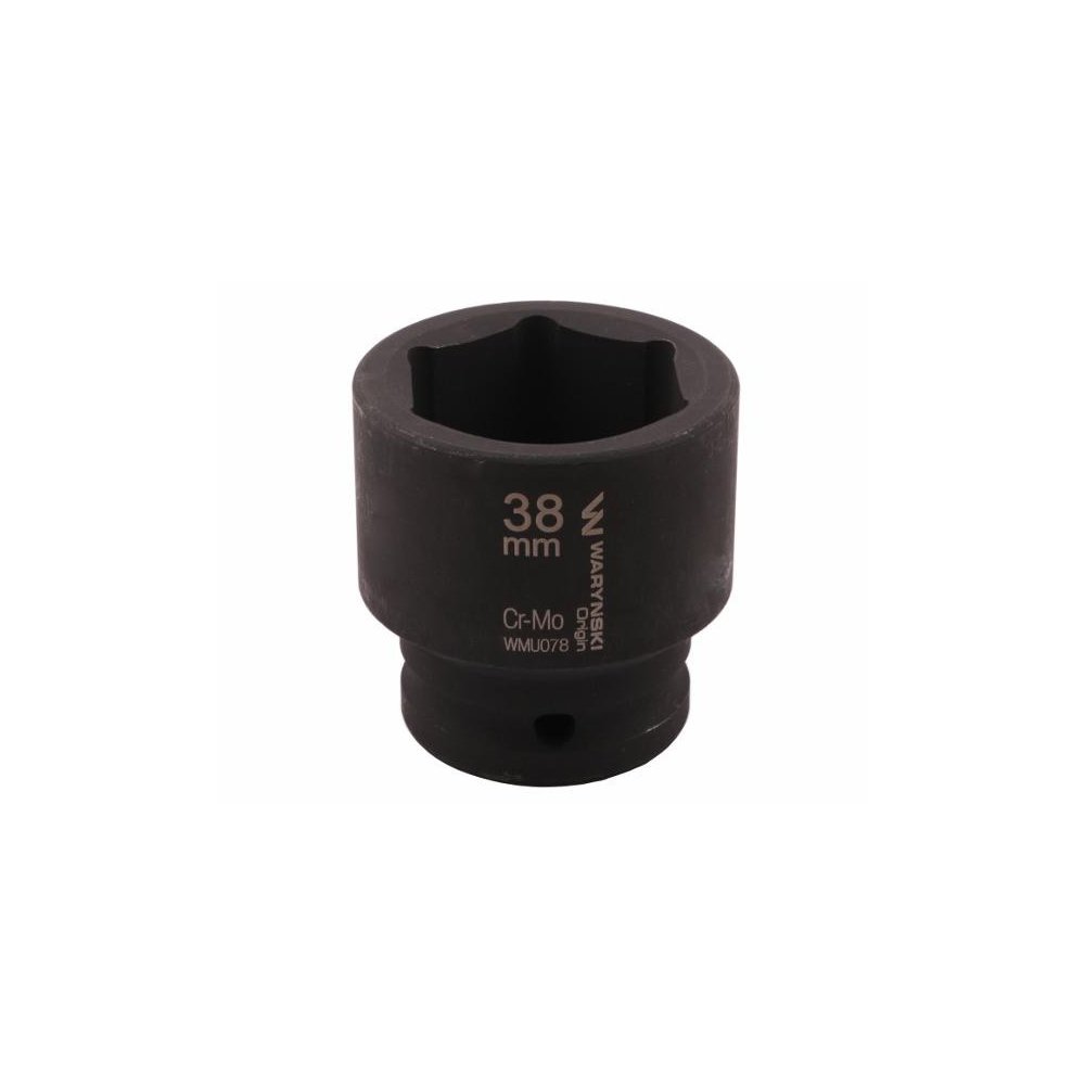 Nasadka udarowa sześciokątna 3/4". 38 mm. CrMo. DIN 3129. Waryński