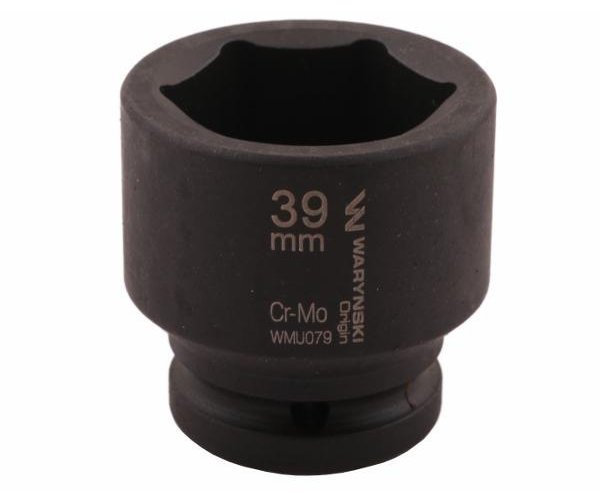 Nasadka udarowa sześciokątna 3/4". 39 mm. CrMo. DIN 3129. Waryński