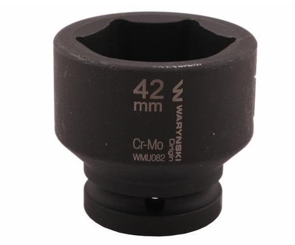 Nasadka udarowa sześciokątna 3/4". 42 mm. CrMo. DIN 3129. Waryński