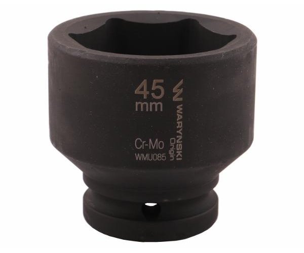 Nasadka udarowa sześciokątna 3/4". 45 mm. CrMo. DIN 3129. Waryński