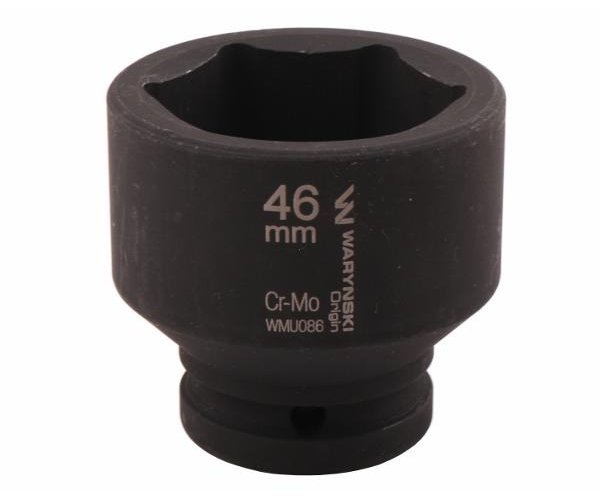 Nasadka udarowa sześciokątna 3/4". 46 mm. CrMo. DIN 3129. Waryński