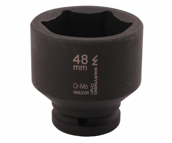 Nasadka udarowa sześciokątna 3/4". 48 mm. CrMo. DIN 3129. Waryński