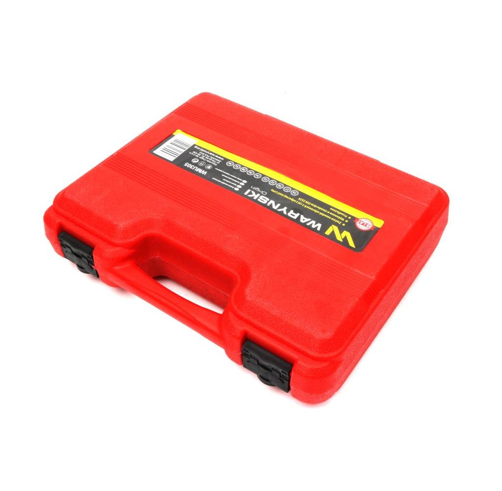 Zestaw nasadek udarowych 1" 10 cz. 24. 27. 30. 32. 33. 34 .36. 38. 41. 46 mm ze stali CrMo DIN 3129 Waryński