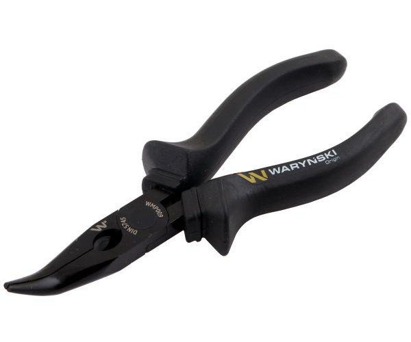 Szczypce wydłużone wygięte 160 mm Waryński