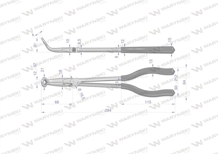 Szczypce do węży Waryński