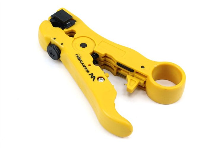 Ściągacz izolacji do RG-59/6 z ostrzami do obcinania kabli Waryński