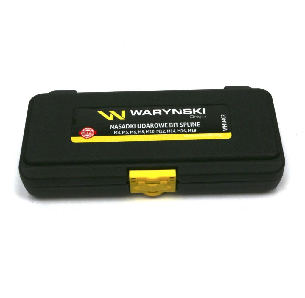 Zestaw nasadek udarowych 1/2 typu SPLINE 9 el Waryński