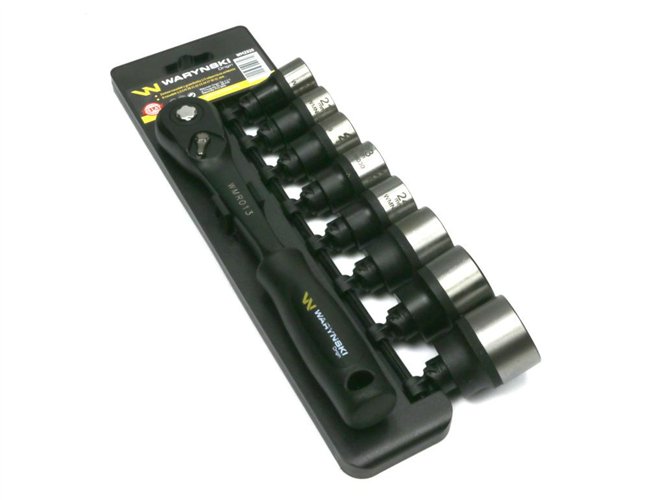 Zestaw L nasadek 1/2 z grzechotką 20 21 22 23 24 27 30 32 mm 9 el Waryński