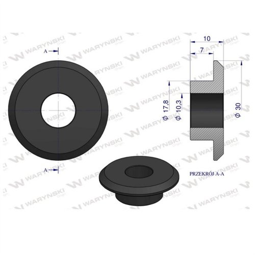 Tulejka wewnętrzna noża rozdrabniacza 18mm do noża 4mm zastosowanie Claas Waryński (sprzedawane po 25)