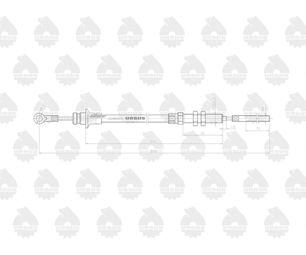 Linka - Hamulec L-830mm C-330M ORYGINAŁ URSUS
