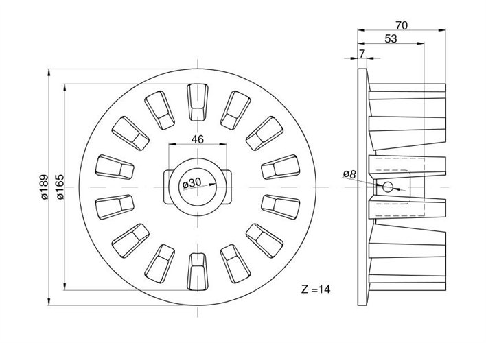 Koło palcowe Neptun
