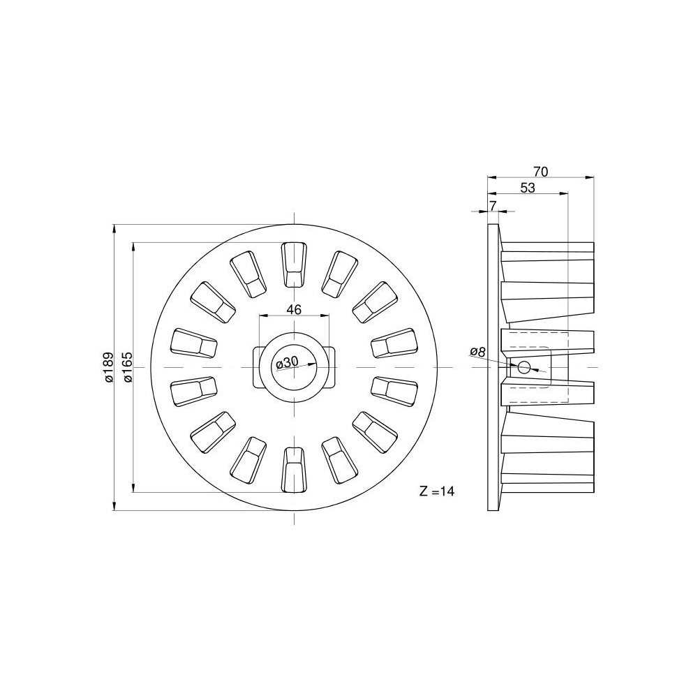 Koło palcowe Neptun