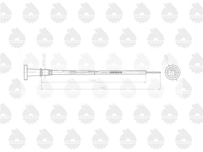Linka - Gaszenie silnika L-1250mm C-360 3P ORYGINAŁ URSUS