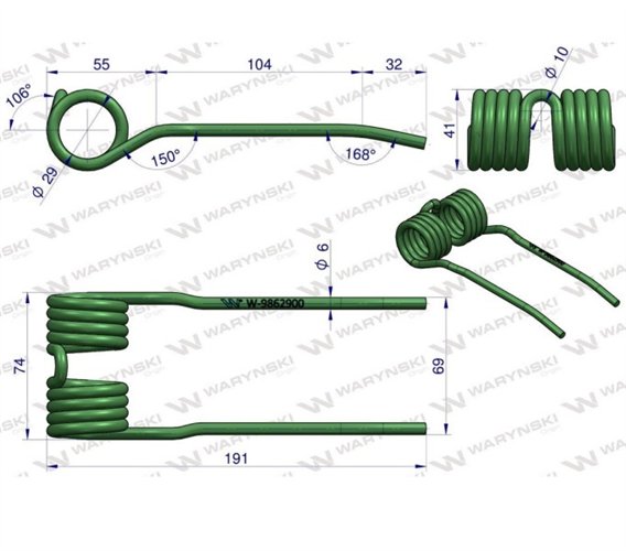 Palec podbieracza zastosowanie Claas Waryński