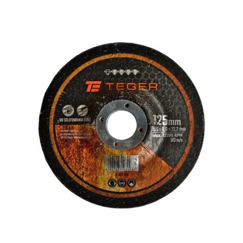 Tarcza korundowa do szlifowania 115x 6.4 mm sprzedawane po 5 szt. TEGER