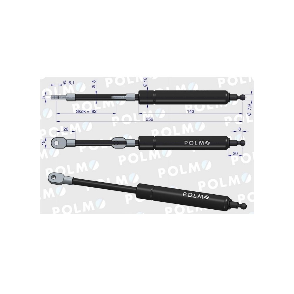 Siłownik szyberdachu New Holland 82002925 POLMO