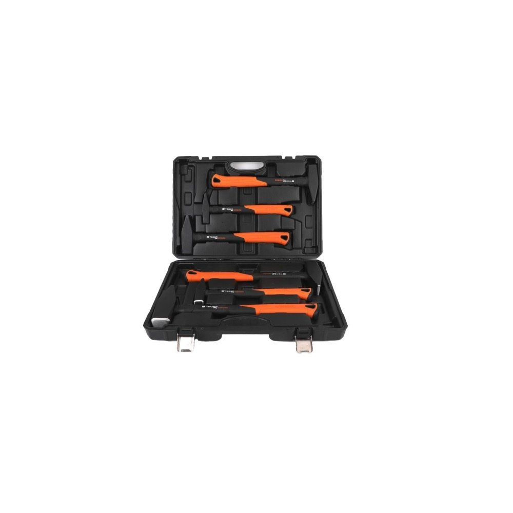 Zestaw młotków ślusarskich z trzonkiem fiberglass (6 el.) 300 500 800 1000 1500 2000 g Extreme / TEGER