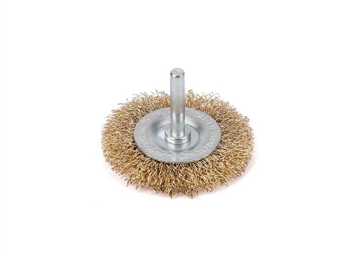 Szczotka tarczowa z trzpieniem - drut falowany FI 6/60 mm / TEGER